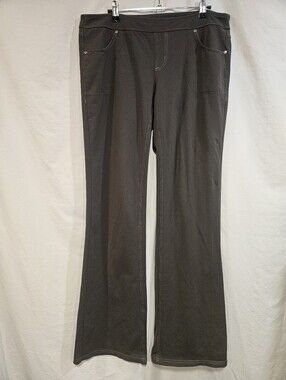 Athleta Olive Green Pull-On Wide Waistband Pants
